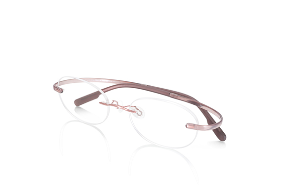 JINS（ジンズ）Ultra Light Airframe Hingeless Rimless（ウルトラ ライト エアフレーム ヒンジレス リムレス）UUP-21A-086 ピンクグレー（302）