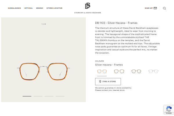 DB 1103 - Silver Havana - Frames - 106336 – EYEWEAR by DAVID BECKHAM