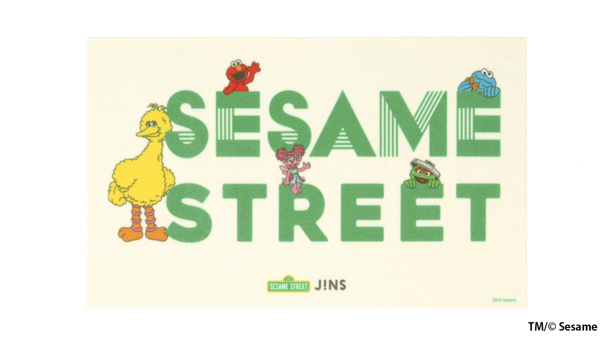 JINS×SESAMI STREET going out 付属品 セリート（メガネ拭き）