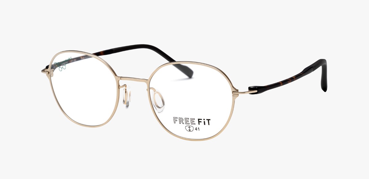 眼鏡市場 FREE FiT（フリーフィット） FFT-080 ゴールドマット