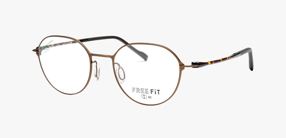 眼鏡市場 FREE FiT（フリーフィット） FFT-082 ブラウン