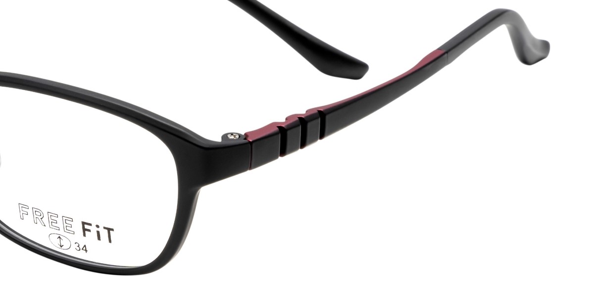 眼鏡市場 FREE FiT（フリーフィット） FFT-083 カラー：ブラックマット