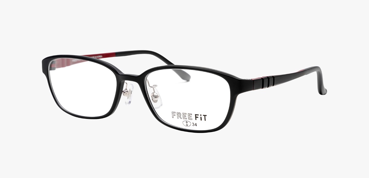 眼鏡市場 FREE FiT（フリーフィット） FFT-083 ブラックマット