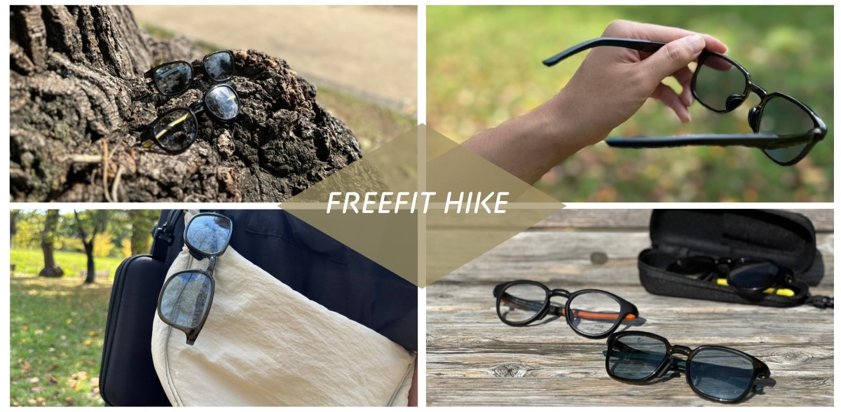 普段使いできてスポーツやアウトドアに似合う 軽くてズレにくいメガネ 眼鏡市場「FREEFIT HIKE（フリーフィットハイク）」