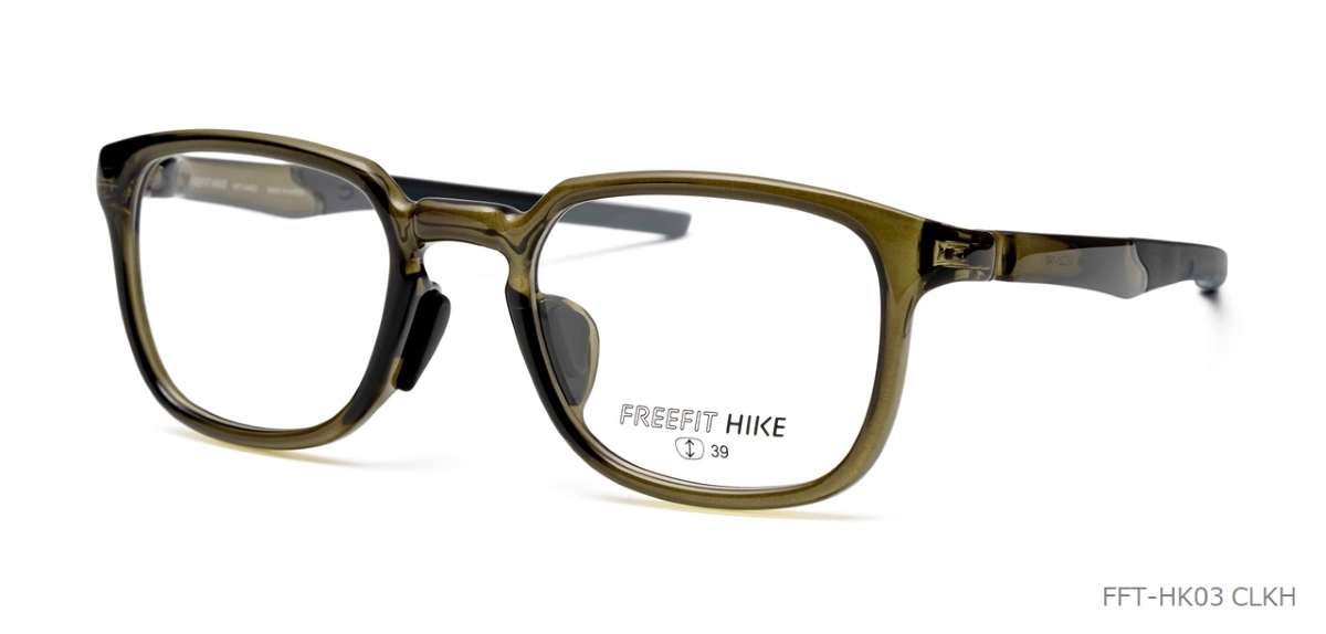 眼鏡市場 FREEFIT HIKE（フリーフィットハイク）FFT-HK03 クリアカーキ