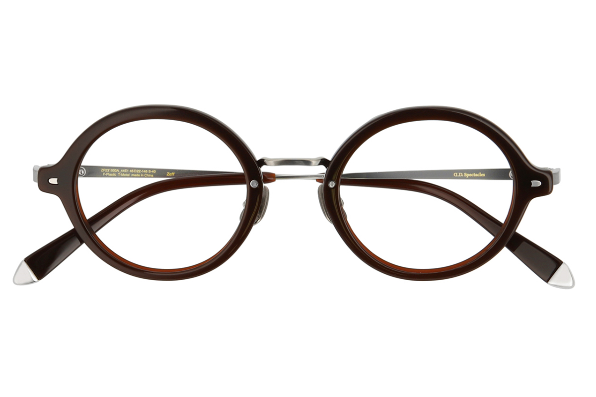 Zoff（ゾフ）D.D.spectacles （ダブルディースペクタクルズ）ZF231003 ブラウン