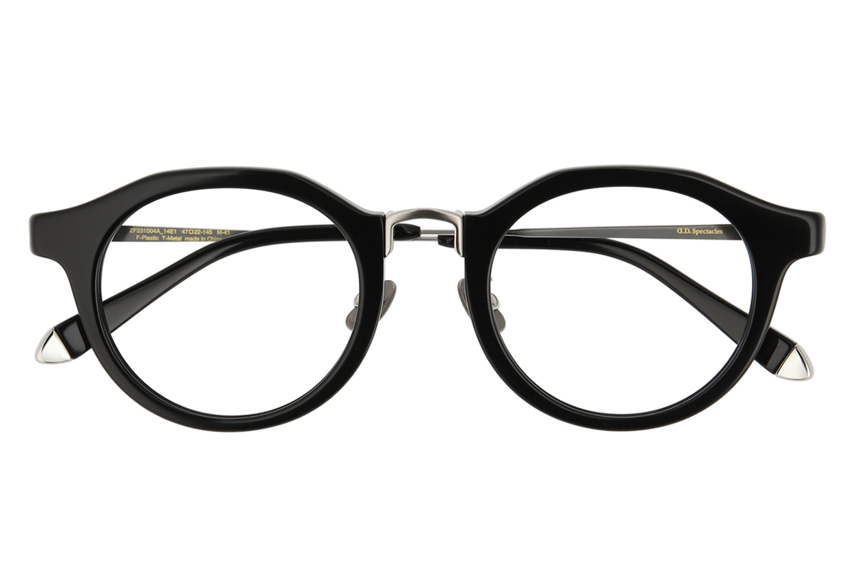 Zoff（ゾフ）D.D.spectacles （ダブルディースペクタクルズ）ZF231004 ブラック×シルバー