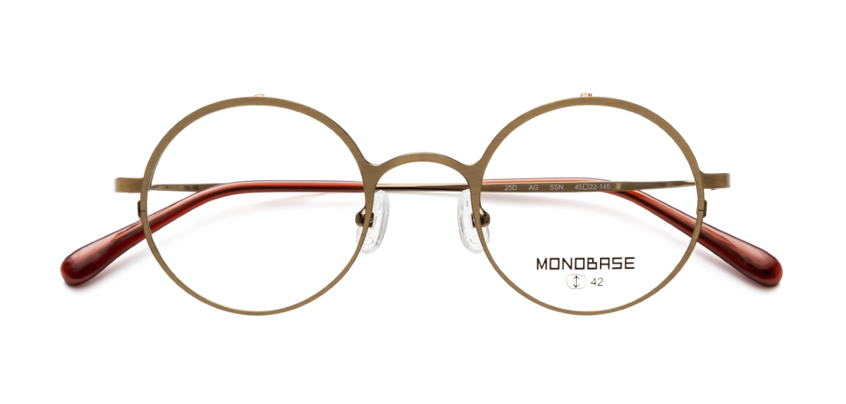 眼鏡市場 MONOBASE(モノベース) MOB-8004 アンティークゴールド 眼鏡市場 MONOBASE(モノベース) MOB-8004 アンティークゴールド
