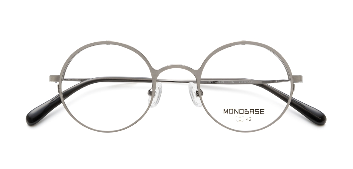 眼鏡市場 MONOBASE(モノベース) MOB-8004 シャーリングシルバー 眼鏡市場 MONOBASE(モノベース) MOB-8004 シャーリングシルバー