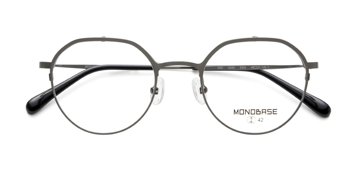 眼鏡市場 MONOBASE(モノベース) MOB-8005 ガンメタル 眼鏡市場 MONOBASE(モノベース) MOB-8005 ガンメタル