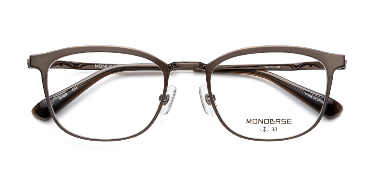 眼鏡市場 MONOBASE(モノベース) MOB-8006 シャーリングブラウン 眼鏡市場 MONOBASE(モノベース) MOB-8006 シャーリングブラウン