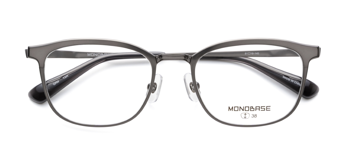 眼鏡市場 MONOBASE(モノベース) MOB-8006 グレーマット  眼鏡市場 MONOBASE(モノベース) MOB-8006 グレーマット