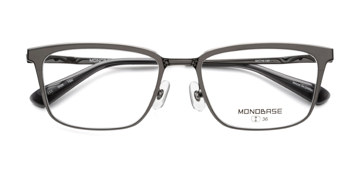 眼鏡市場 MONOBASE(モノベース) MOB-8007 ダークグレー 眼鏡市場 MONOBASE(モノベース) MOB-8007 ダークグレー