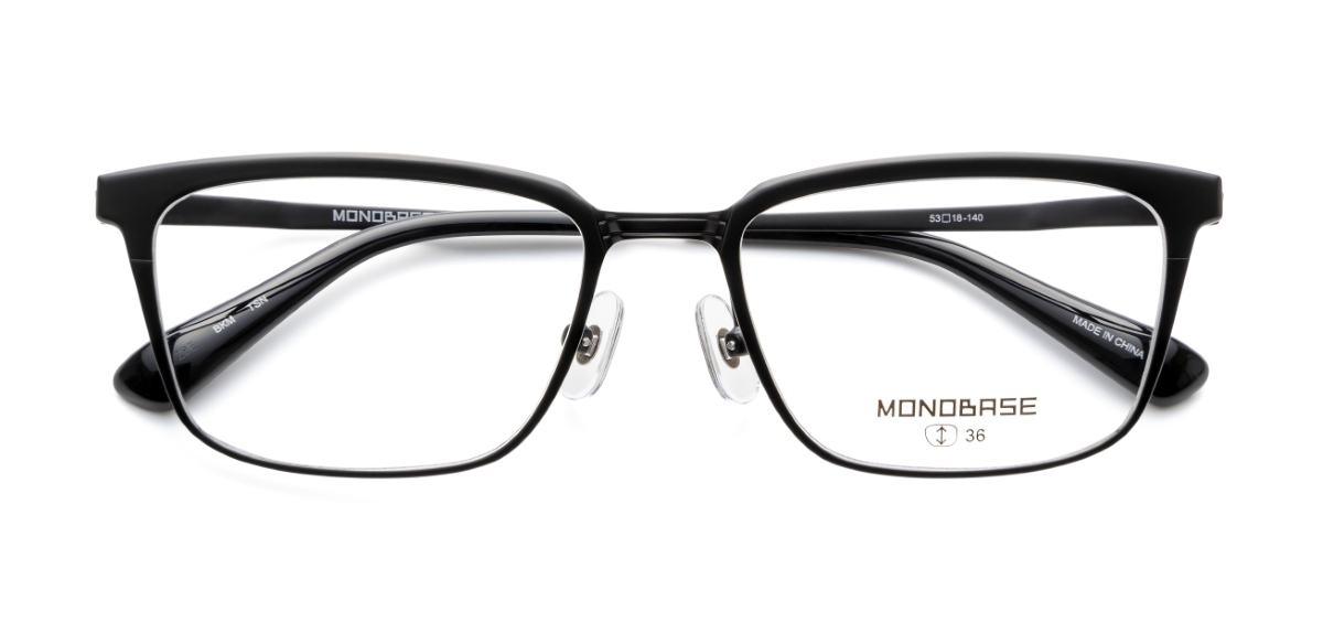 眼鏡市場 MONOBASE(モノベース) MOB-8007 ブラックマット 眼鏡市場 MONOBASE(モノベース) MOB-8007 ブラックマット