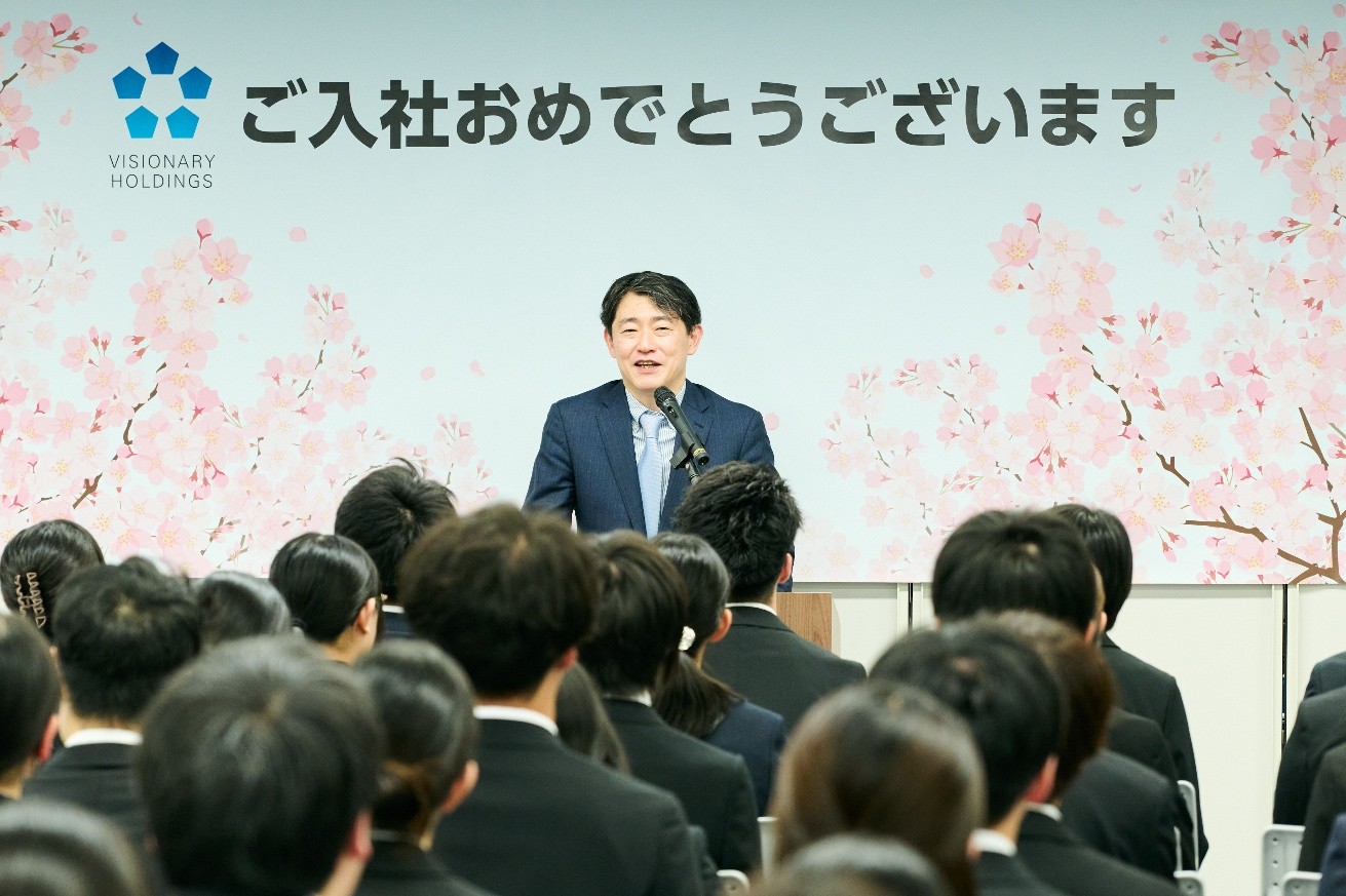 メガネスーパー 2026年度入社式の様子 メガネスーパー 2026年度入社式の様子